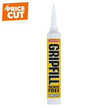 EVO-STIK GRIPFILL™ Solvent-Free Gap Filling Adhesive White 350ml