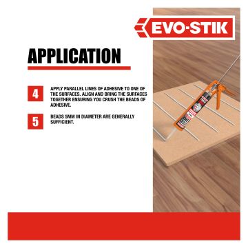 EVO-STIK Sticks Like Turbo Fast-Setting Grab Adhesive White 290ml 